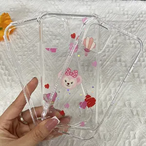 Iphone Wholesale Hrad PC TPU 3 In 1 Phone Case Clear Cartoon Cover For IPhone XS Max 6 7 8 14 15 Plus
