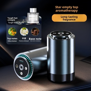 Máquina de coche de aromaterapia eléctrica de lujo moderna, luz de noche estrellada en aerosol inteligente, fragancia ambiental de <span class=keywords><strong>tres</strong></span> colores, Metal - Product Image 3