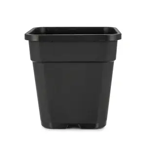 Durable 2 to 15 gallon black plastic planter plant flower seedling nursery pots