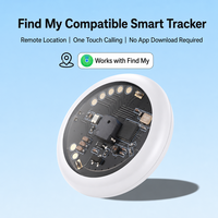Traceur GPS intelligent iOS avec lampe de poche et alarme, localisateur de clés intelligent anti-perte pour enfants, personnes âgées, balise AirTag, traceur d'animaux de compagnie