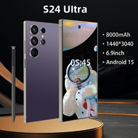 Teléfono Inteligente S24 Ultra con Lápiz Integrado, LTE 4G, Android, Pantalla Grande de 6.9 Pulgadas, 8.1, 3GB de RAM + 64GB de Almacenamiento, Cuatro Núcleos