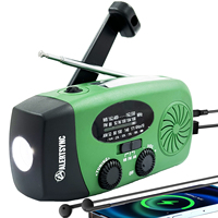 Caliente 2000mAh 5000mAh linterna de emergencia radio manivela solar NOAA supervivencia Radio Meteorológica Radio para cargador de teléfono