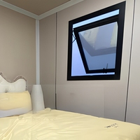 Maison conteneur pliable de 20 pieds, cabine modulaire préfabriquée, structure en acier, abri de bureau portable