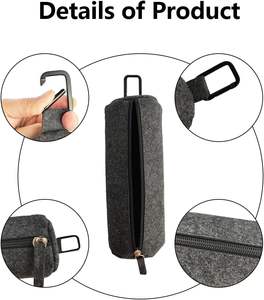 Hot Custom <span class=keywords><strong>Pickleball</strong></span> Balls Bag Tela <span class=keywords><strong>de</strong></span> fieltro con cremallera Pen Storage Case Holder Multi-Faction Portable Pickle Balls Bolsa <span class=keywords><strong>de</strong></span> transporte - Product Image 3