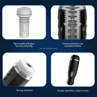 SacKnove Pulse Electric Aircraft Cup Masturbation maschine Automatische 5-Frequenz-Vibration Teleskop männlicher Mastur bator für den Menschen