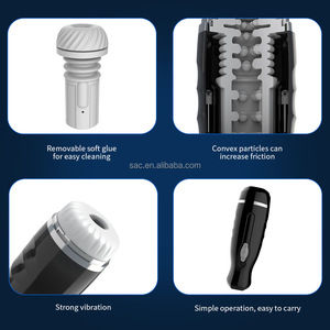 SacKnove Pulse Electric Aircraft Cup Masturbation Machine Automatique 5 Fréquence Vibration Télescopique Masturbateur pour Homme - Product Image 6