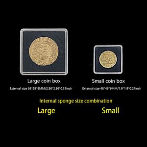 Customized <b>Small</b> Square Plastic Coin Capsule Holder Adjustable Inner Protective <b>Box</b> Easy Assembly EVA+Acrylic/PC/PS Display - Product Image 3