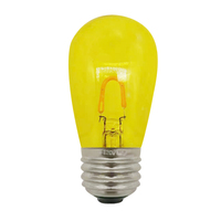 Ampoules LED S14 à filament courbé, culot E26/E27, multicolores, ampoules de remplacement pour guirlandes de patio, décorations de Noël et de fêtes