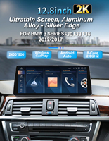 Nuevo Diseño de Radio Multimedia Estéreo para Auto de 12.8'' con Navegación, Android Auto y Carplay para BMW Serie 3 F30 F33 F36 NBT 2012-2017