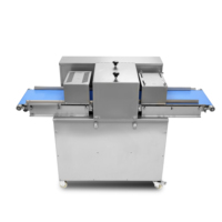 Trancheuse à viande de qualité industrielle, bande transporteuse, acier inoxydable 304, moteur en cuivre pur 3000W, réglable, électrique, automatique, 800 kg/h