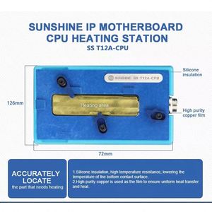 สถานีทำความร้อนสำหรับ SS-T12A <span class=keywords><strong>iPhone</strong></span> x <span class=keywords><strong>XS</strong></span> <span class=keywords><strong>MAX</strong></span> มาเธอร์บอร์ด ID Face ID แยกชั้นแพลตฟอร์มความร้อนเครื่องมือซ่อม desoldering - Product Image 5