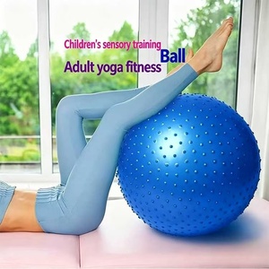 Ballon de massage texturé en PVC de 65 cm, anti-éclatement, pour entraînement à domicile, ballon suisse, en stock, 4 couleurs - Product Image 1