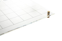 Tableau de calendrier hebdomadaire mural moderne en acrylique, 16x16 pouces, effaçable à sec, vis en or pour la maison, le bureau, robuste