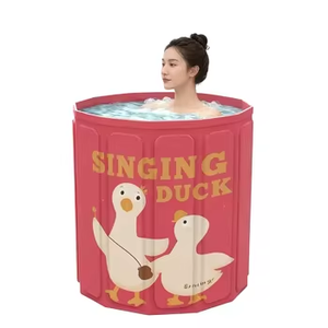 Baignoire pliante portable individuelle en PVC <span class=keywords><strong>de</strong></span> haute qualité, capacité 60+ gallons, pour hommes, enfants et tous les âges - Product Image 3