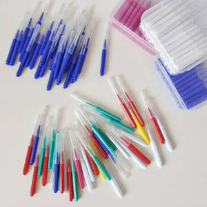 Brosses interdentaires orthodontiques en forme de I, écologiques, avec logo personnalisé OEM, 50 pièces, pour le nettoyage et l'hygiène bucco-<span class=keywords><strong>dentaire</strong></span> - Product Image 5