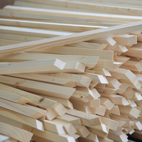 Barres de cadre en bois de pin sur mesure, non finies, à chanfrein, pour peinture et encadrement, plusieurs tailles, vente en gros