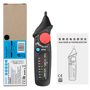 Testeur de tension inductif Maxrieny AVD06X sans contact avec affichage LED monophasé 0-600V pour électricien et usage domestique - Product Image 5
