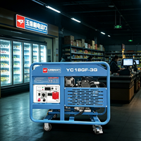 Générateur d'électricité silencieux à essence Yuchai 15/18KW avec onduleur, puissance maximale 17/20KW, groupe électrogène portable YC18GF-3G