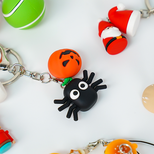 Professional Factory Non Toxic Soft PVC Keychain Charms <b>Kids</b> Cute Mini Key <b>Ring</b> for Promotional Gifts - Product Image 5