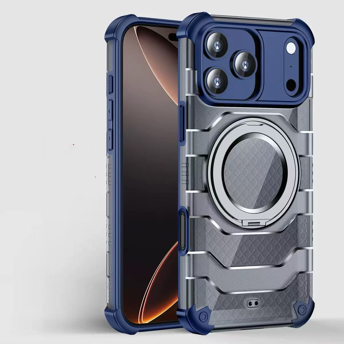 Bleu + transparent