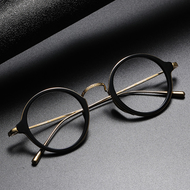 KMN1110 Titanium Glasses Ip Plating Ultralight Acetate Frame Tortoise Eyeglasses Glasses Frames Optical Frames Wholesale