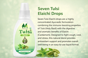 Siete Gotas de Tulsi Elaichi, Suplemento Ayurvédico Natural para el Bienestar, Fórmula para el Equilibrio Energético Diario, Desintoxicación y Cuidado del Estilo de Vida - Product Image 3