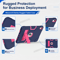 Étui antichoc robuste pour iPad A16 11e génération 2025 iPad 10e génération 10,9 2022 avec support pliable, coque de protection OEM ODM