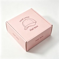 Boîtes d'emballage en gros pour casquettes de baseball, emballage personnalisé, boîte en papier pour chapeaux, impression numérique, boîte d'emballage pour chapeaux