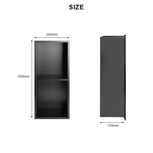 Gepolijste Moderne Roestvrijstalen Muur Niche Ruimtebesparende Onzichtbare Eendelige Vormplanken Badkamer Opbergboekenfabriek - Product Image 4