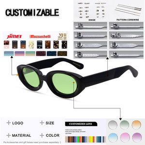 Retro Cat Eye Sunglasses Oval Fashion Eyewear UV400 Unisex <b>Driving</b> Beach Travel Shades - Product Image 3