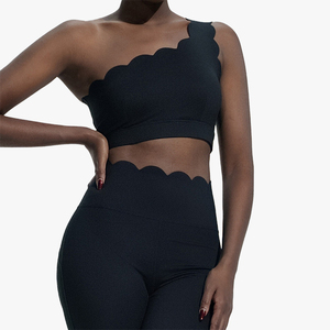 Top Deportivo de Yoga con Tirante Único y Espalda de Encaje, Sujetador Deportivo con Copas Extraíbles, Ropa de Yoga para Fitness - Product Image 5