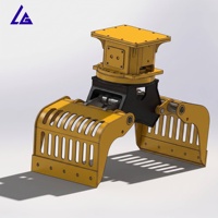 Pinza Hidráulica para Miniexcavadora, Accesorio de Demolición, Clasificación de Chatarra, Manejo de Residuos, Giratoria, CE ISO