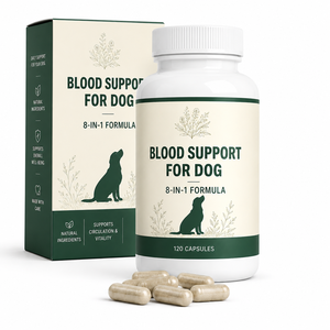 Complément avancé pour la circulation canine : Poudre de Sanqi du Yunnan et de racine de betterave pour booster l'énergie des chiens, soutien naturel à base de plantes, 120 unités - Product Image 1
