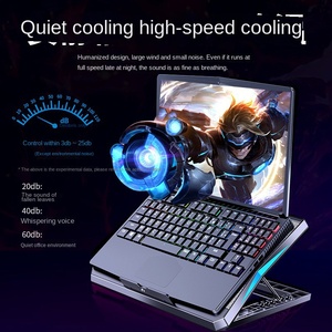 Support de <span class=keywords><strong>refroidissement</strong></span> pour ordinateur <span class=keywords><strong>portable</strong></span> en plastique Kolorful Q3, ventilateur d'échappement, support de bureau pliable avec fonction de levage, en stock - Product Image 4