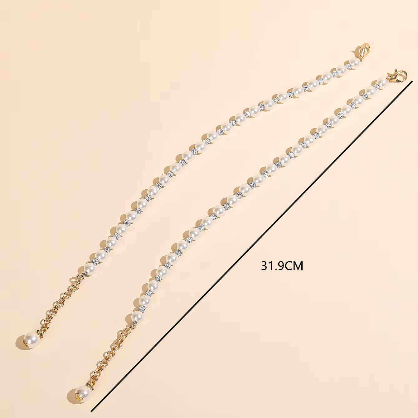 Transparent Strap High Heel Shoes with Anti-Drop Feature Pear Shaped Rhinestone Decorations Durable Metal Shoe Hooks