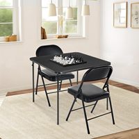 Table de jeu pliante en bambou, table à cartes multifonctionnelle, pliable, portable, intérieur/extérieur