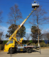Nouvelle conception 2023 Mini grue de camion de 28 m Plateforme élévatrice à flèche remorquable avec nacelle pour camionnette