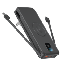 Chargeur portable Type-C 20W, chargeur rapide 18W, câble intégré, batterie externe haute capacité 10000mAh, blocs d'alimentation