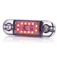 Luz de Posición Lateral LED ECE E-mark, Lámpara de Advertencia Ámbar Blanca Roja, Luz de Señalización Impermeable para Camión, Camioneta, Autobús