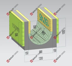 Modern Reusable ABS <b>Plastic</b> Formwork for Drainage <b>Channel</b> and Foundation Wall Construction - Product Image 4