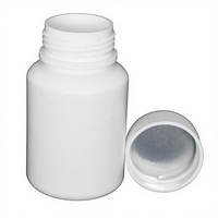 Bouteille médicale vide de capsule de comprimé de pilule du HDPE 45ML adaptée aux besoins du client avec l'emballage pharmaceutique fait sur commande de couleur et de logo de bouchon à vis