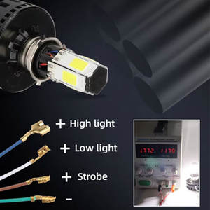 6面8面H4 H6 COBオートバイスポットライトLEDヘッドライトLEDフォグドライビングライトスポットライト - Product Image 6