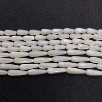 Nouveau Design de perles de coquillage naturel en forme de goutte d'eau, perles de nacre de nacre de coquillage pour la fabrication de bijoux, vente en gros