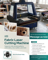 ARGUS Machine de découpe laser CO2 5% w avec caméra CCD Machine de découpe laser pour vêtements Découpeuse laser pour tissus à prix réduit 100