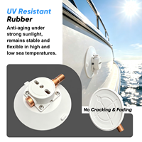 Support universel pour canne à pêche avec ventouse en silicone et métal de 6 pouces, sans perçage, pour voiture ou bateau, capacité de charge 70-90 kg