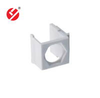 LIYUAN Keystone Jack buena placa de pared de inserción en blanco para conector F adaptador de Audio y vídeo piezas de telecomunicaciones para redes