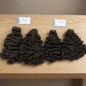 Cheveux humains à motif audacieux, effet bouclé à la vapeur, 100% cheveux humains vietnamiens, prêts à être expédiés, boucles denses et volumineuses, sans nœuds, doux - Product Image 1
