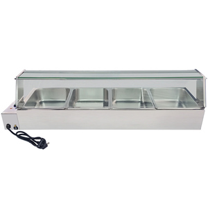 ไฟฟ้าสำหรับร้านอาหารบุฟเฟ่ต์4กะทะ1500W อุปกรณ์ครัวเชิงพาณิชย์ - Product Image 3