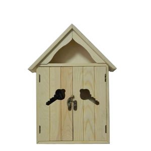 Trou de serrure décoration <span class=keywords><strong>maison</strong></span> forme boîte à clés <span class=keywords><strong>en</strong></span> <span class=keywords><strong>bois</strong></span> mural/autoportant armoires à clés petit placard clés organisateur avec 6 crochets - Product Image 5