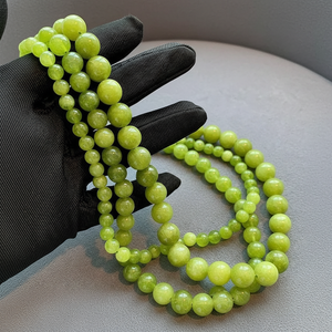 Collar Apilable Elegante y Sencillo con Cuentas de Ágata <span class=keywords><strong>Verde</strong></span> Natural, Diseño Fresco de Verano, para Mujer, Joyería de Moda, Regalo - Product Image 4